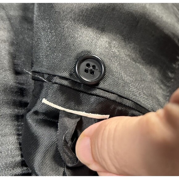 Zanieri Zignone Super 100 Wool Tuxedo 2‎ Piece Men’s Size 42R/30W Black Wedding - Picture 12 of 16